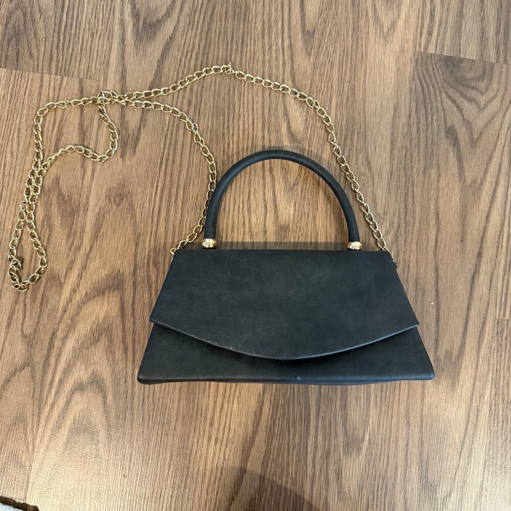 Vintage Black Gold Chain Purse Bag